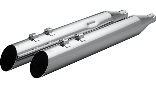 Khrome Werks 4.0 HP-Plus Slip On Mufflers for '96-16 Harley Davidson Touring and '09-25 Trike (Select Finish) Slash Cut 