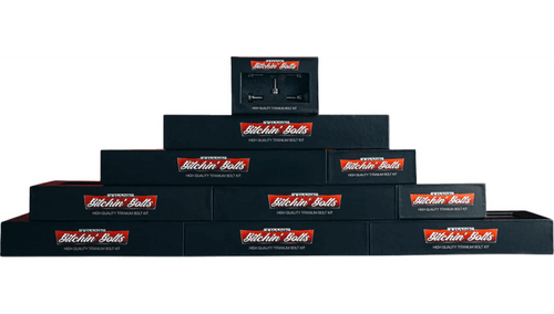 Trask Bitchin' Bolts Complete Driveline Bolt Kit for '17-25 Harley Davidson Touring and H-D FL Trike - Grade 5 Titanium 