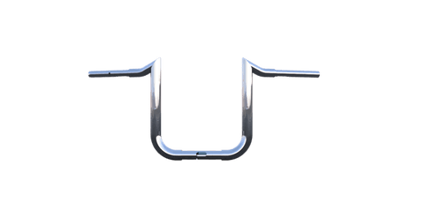 TAB Performance Folsom Prison FlexFitment Handlebars for '15-23 Harley Davidson Road Glide and Softail Models - 1.25" Clamping Area - 12" Tall - Chrome