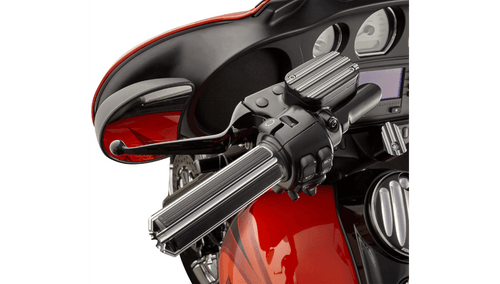 Arlen Ness 10-Gauge Comfort Grips for '76-21 Harley Davidson Models with Cable Throttle (Select Finish)