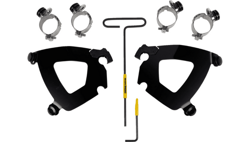 Memphis Shades Gauntlet Fairing Trigger-Lock Mounting Kit for '22-Up Indian Chief and Chief Dark Horse - Black