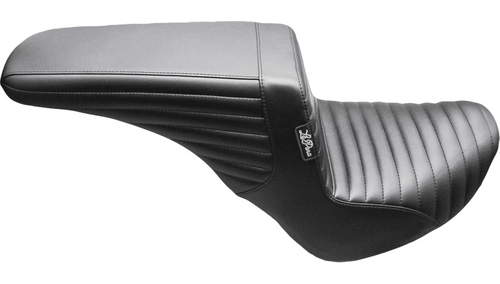 LePera Kickflip Up Front Seat for '18-25 Harley Davidson Street Bob, Standard and Slim Softail Models - Pleated