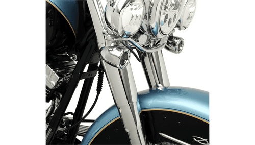 Drag Specialties Fork Slider Covers for '48-98 Harley Davidson FL Touring and '86-99 Softail Models (Stock Length) Select Finish