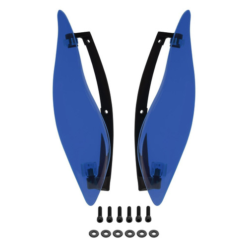 Hogworkz Custom Color Adjustable Batwing Air Deflectors for '14-25 Harley Davidson Touring (Select Color)