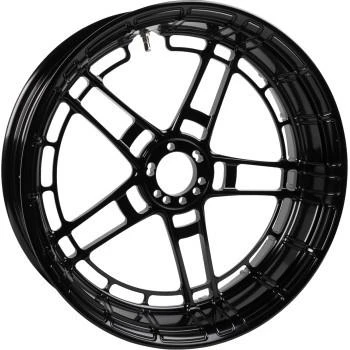 Arlen Ness Forged Billet Flatline Front Rim for Harley Davidson Models - 21"x 3.25" Black Anodized (Hub Sold Separately)