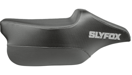 Slyfox Race Seat for '08-25* Harley Davidson Touring Models with Gray Logo - Tall Style