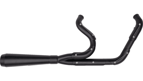 Trask 2 into 1 Assault Exhaust System for '18-24 Harley Davidson Softail Models without saddlebags (Full Black or Full Polished)