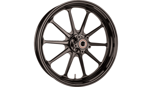 Slyfox 17x6 Track Pro Rear Wheel for '08-22 Harley Davidson Touring Models without ABS - Black Anodized