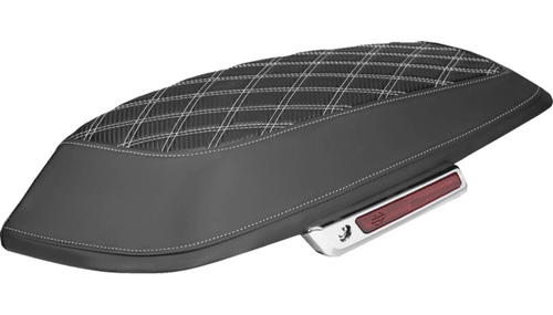 Saddlemen Lattice Stitched Carbon Fiber Saddlebag Lid Covers for '14-23 Harley Davidson Touring Models (Not for 2023 CVO Models) Select Stitching Color