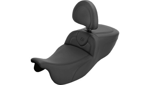 Saddlemen Roadsofa Extended Reach Seat with Backrest for '15-25 Harley Davidson Freewheeler FLRT, '23-25 RG3 FLTRT (Select Stitching)