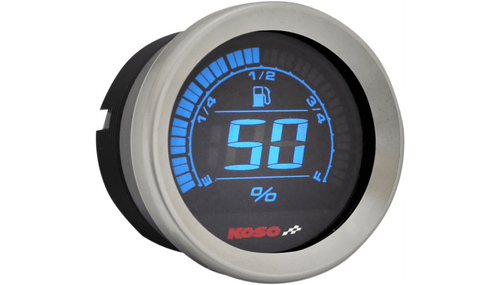 Koso 2" Replacement Fuel Level Gauge for '04-13 Harley Davidson Touring Models (Select Bezel Finish)