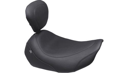 Mustang Wide Tripper Solo Seat with Driver Backrest for Harley Davidson '24-26 Road Glide, Street Glide and '23-26 CVO Road Glide (ST)/Street Glide Models