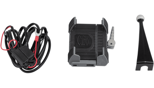 Ciro Smartphone/GPS Holder with Charger for '97-'13 FLHT Models