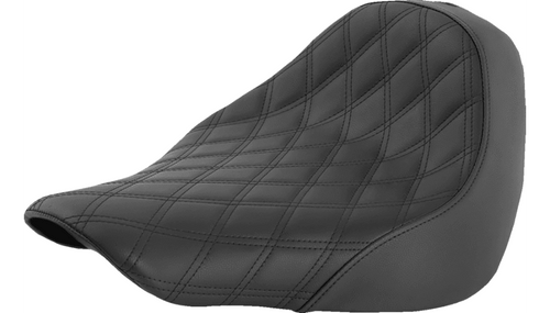 Saddlemen Renegade LS Solo Seat for '18-26 Harley Davidson Fat Boy FLFB/FLFBS, '23-26 Breakout - Lattice Stitched