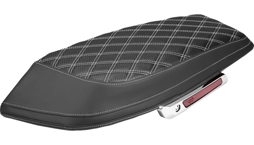Saddlemen Carbon Fiber Saddlebag Lid Covers for '24-Up Harley Davidson Street Glide and Road Glide, '23-Up CVO FLHXSE, CVO FLTRXSE Models - Lattice Stitched (Select Stitching Color)