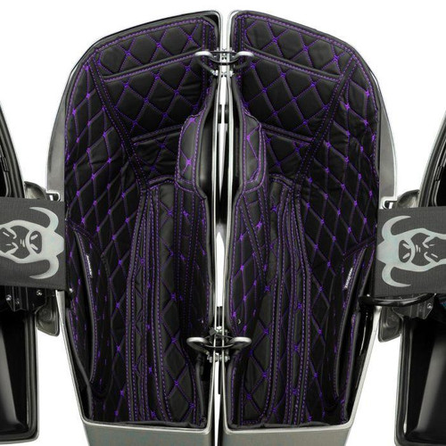 Hogworkz Saddlebag Liners for '24-26 Harley Davidson Road Glide and Street Glide Models (without amplifiers) Select Stitching Color