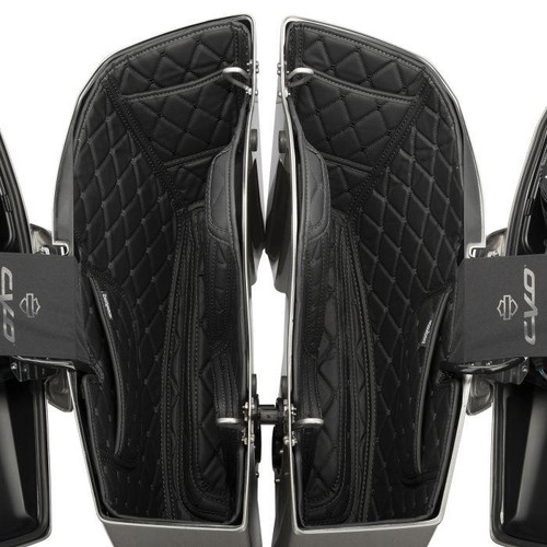 Hogworkz Saddlebag Liners for '23-Up Harley Davidson CVO Road Glide and CVO Street Glide Models with amplifiers (Select Stitching Color)