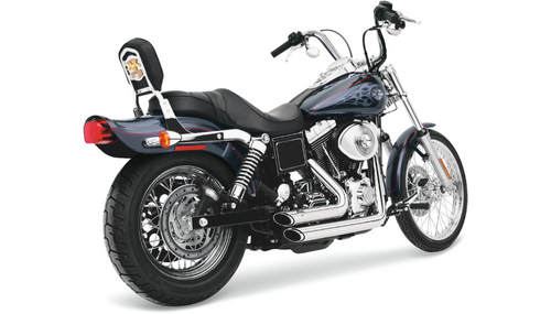 Vance & Hines  Shortshots Staggered Exhaust System for '91-05 Harley Davidson Dyna Models - Chrome