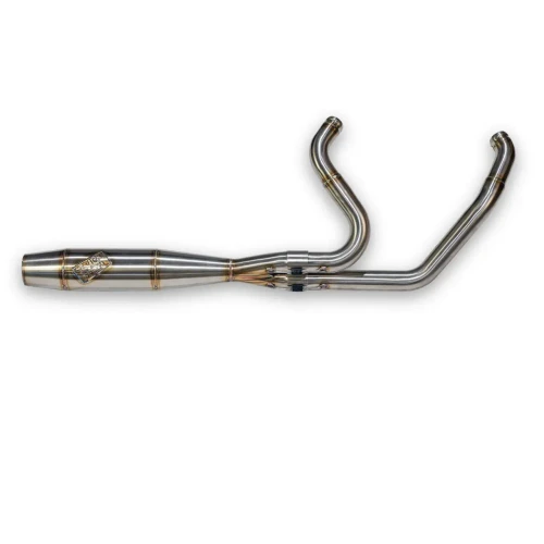 Sawicki Mid Length Intimidator 2 into 1 Exhaust for '17-26 Harley Davidson M8 FLT Models (Select Finish)