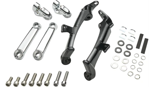 Ciro Adjustable Frame Mounted Highway Peg Mount Kit for '09-Up Harley Davidson Touring and Trike - Standard or Extended (Select Finish)