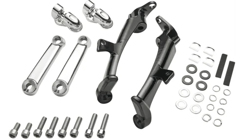 Ciro Adjustable Frame Mounted Highway Peg Mount Kit for '09-Up Harley Davidson Touring and Trike - Standard or Extended (Select Finish)