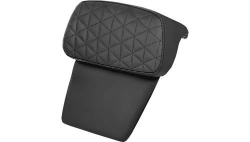 Saddlemen Chopped Tour Pak Back Rest Pad for '14-26 Harley Davidson Touring Models - Tri-Gripper / Black Stitch