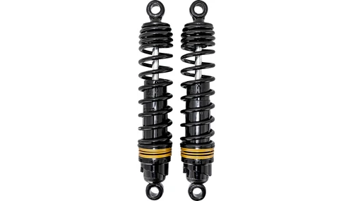 Progressive Suspension Cruise Series 412 Series Shocks for '88-22 Harley Davidson Sportster XL Models - 12.5" - Black