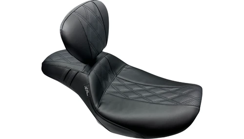 LePera Outcast GT2 Inlay Daddy Long Legs Seat with Driver Backrest for '24-Up Harley Davidson Street Glide, Road Glide and '23-Up CVO FLHXSE, CVO FLTRXSE Models