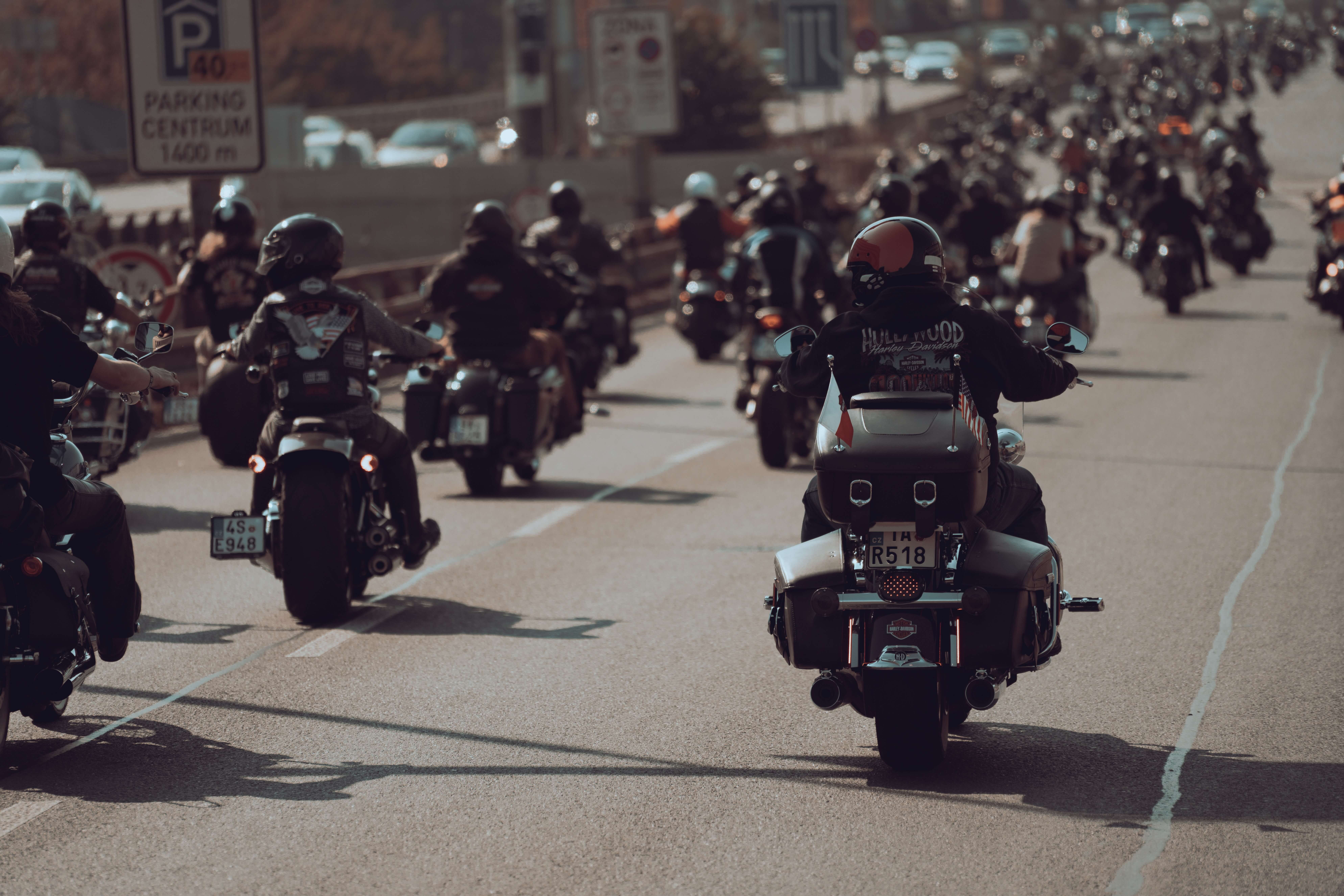group of Harley riders