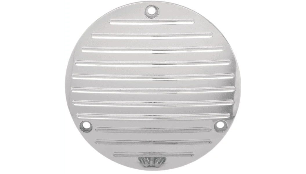 Pro One Millenium Derby Cover for '84-98 Harley Davidson Big Twin - Ball-Milled, Chrome