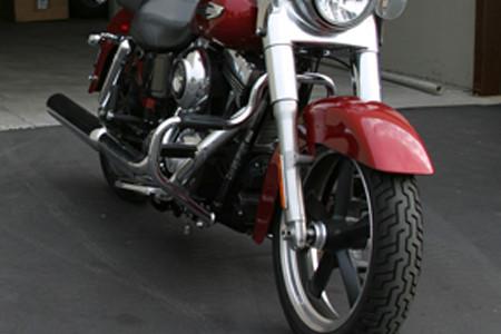 Lindby Front Multibarfor Dyna Switchback '11-15 -Gloss Black Powder Coated (Shown in Chrome)