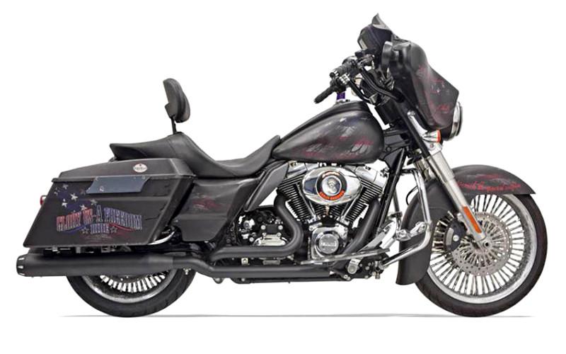 Bassani True Dual Down Under Headpipes for '95-16 FLHT/FLHR/FLHX/FLTR -Black  Mufflers sold separately!