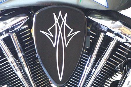 Barons Custom Big Air Kit for V-Star 950  '09-Up, V-Star 1300 Classic/Custom '07-Up  & Stryker Pinstripe Black
