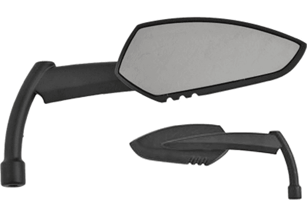 Hard Drive Parts Apache Alloy Mirror w/ Knife Stem Universal Fit -Matte Black, Right (each)