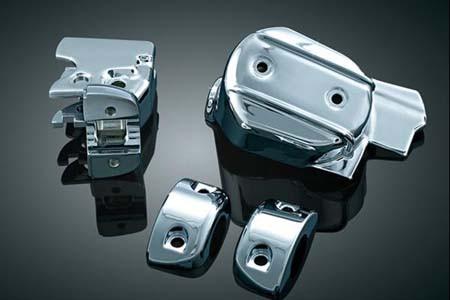 Kuryakyn Hand Control Chrome Dress-up/Cover Kit for '08-'12 Electra Glides, Road Glides Street Glides, & Road Kings -Set