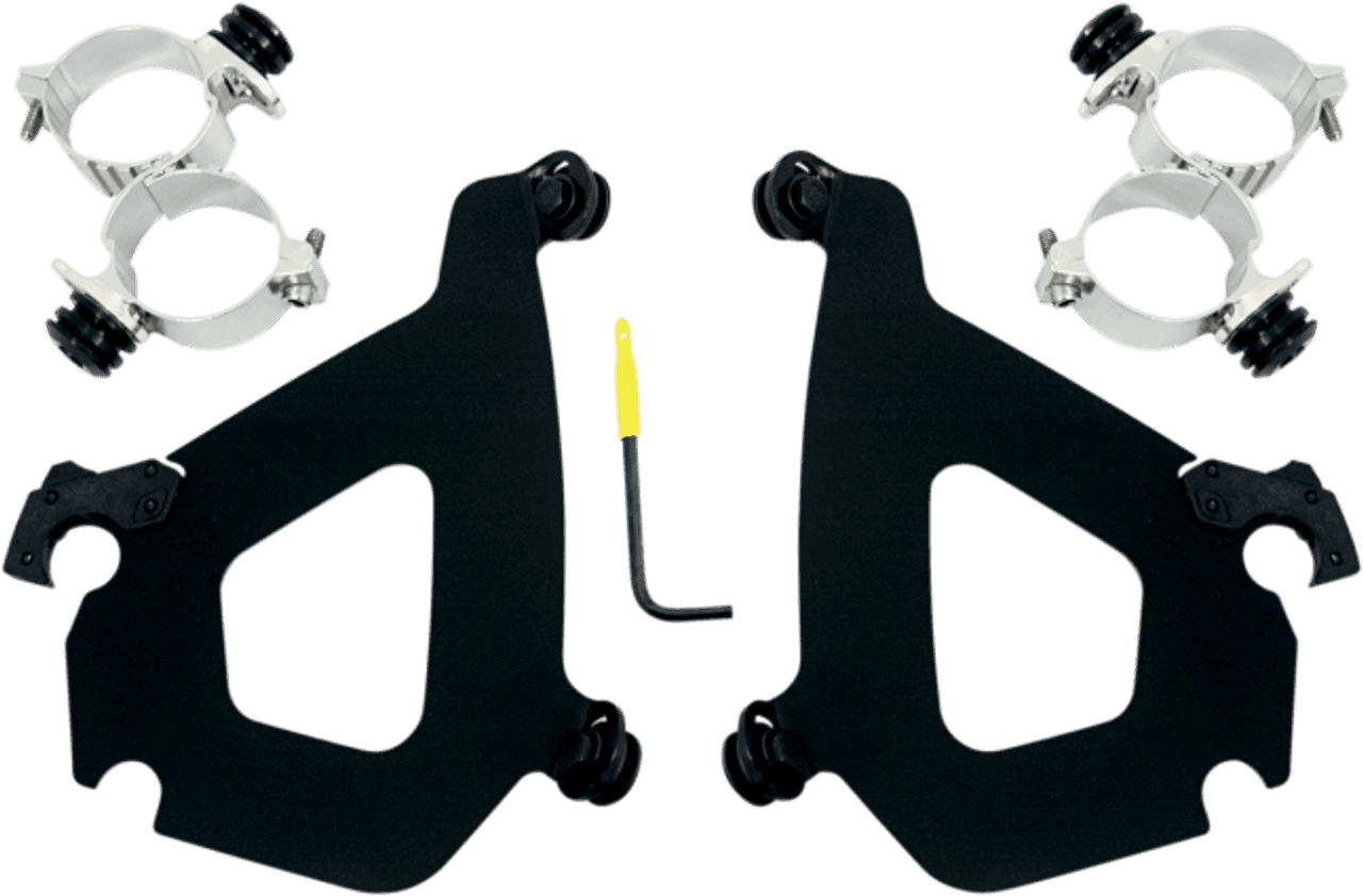 Memphis Shades Bullet Fairing Polished Hardware for VRSCD '06-08 & VRSCDX '07-11 BULLET FAIRING NOT INCLUDED