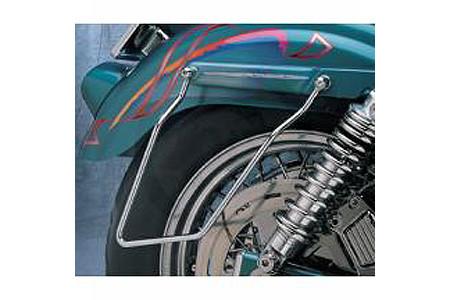 Drag Specialties Chrome Saddlebag Support Brackets for '82-94 FXR Models Replaces OEM #90587-85