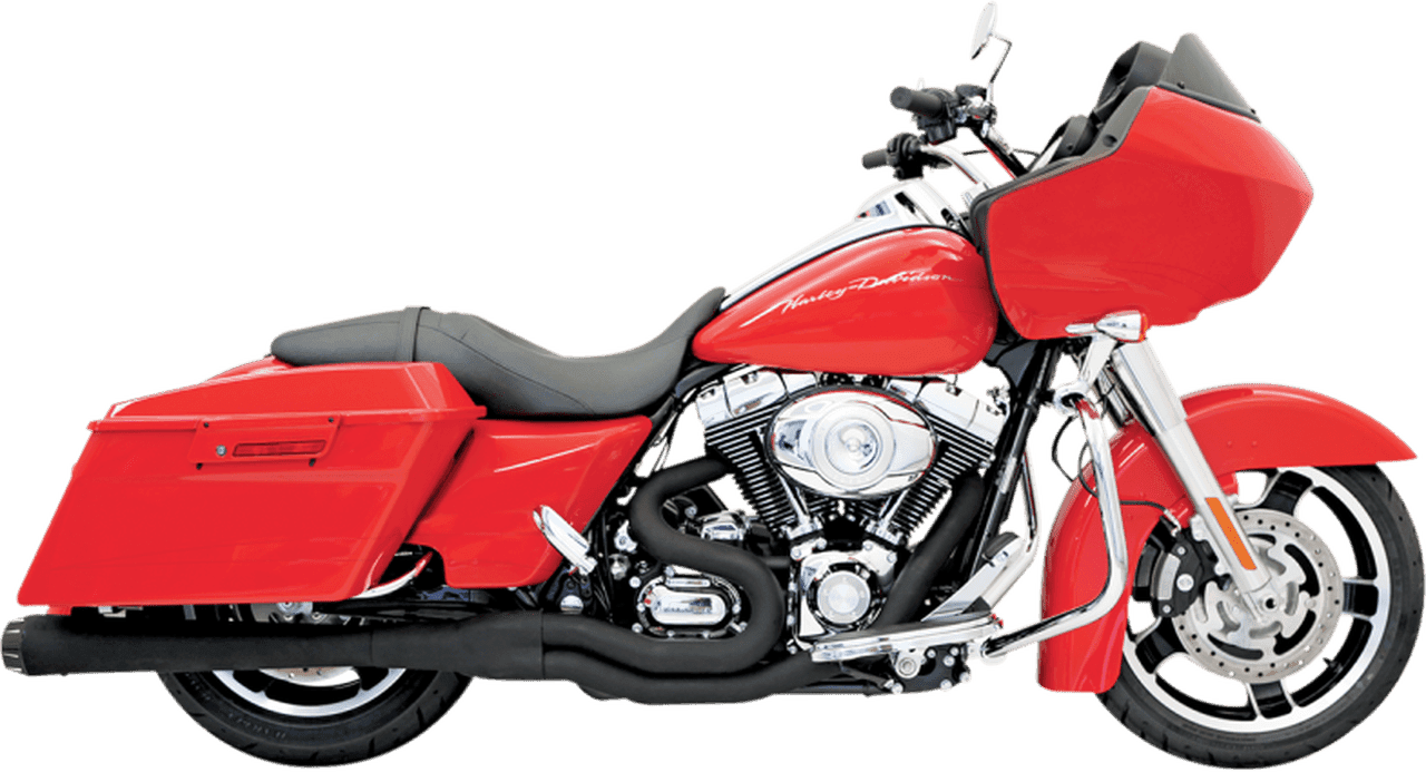 Bassani Road Rage II  2-Into-1 MEGA POWER SYSTEM for '95-16 FL Models -Black