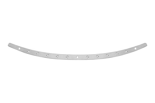 Memphis Shades Stainless Steel Windshield Trim for '14-Up FLHT, FLHX, FLHTCUTG Models  Dished, Polished