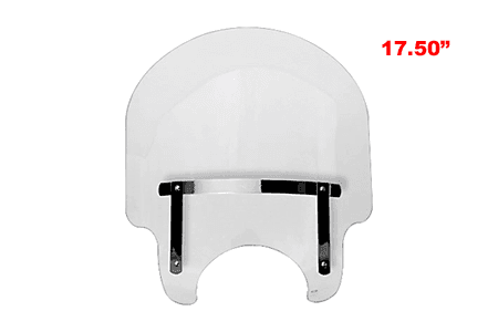 National Cycle Dakota 3.0 Windshield for Rebel 250 '85-87 & '96-09 -17.5 Inch, Slight Tint