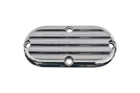 Joker Chrome Billet Inspection Covers for '84-06 FXST/FLST/FXR,FXWG & '93-05 FXDWG -Finned