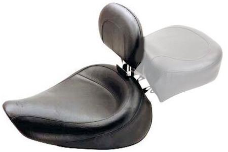 Mustang  Wide Solo Seat with Driver Backrest  for Dyna/Wide Glide '04-05 -Vintage