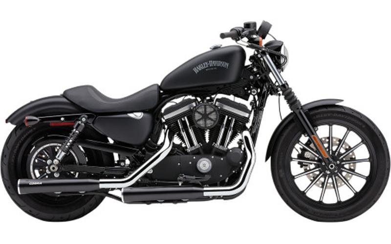 Cobra 3 inch Slip-On Mufflers w/ Racepro Tips for '07-17 FLSTF/FXSTD -Black