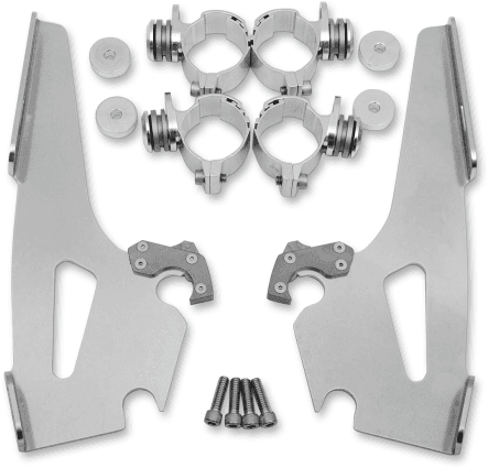 Memphis Shades Fats/Slim No-Tool Windshield Mounting Hardware for Vulcan 500 '90-05 and for Vulcan 500 LTD '96-08