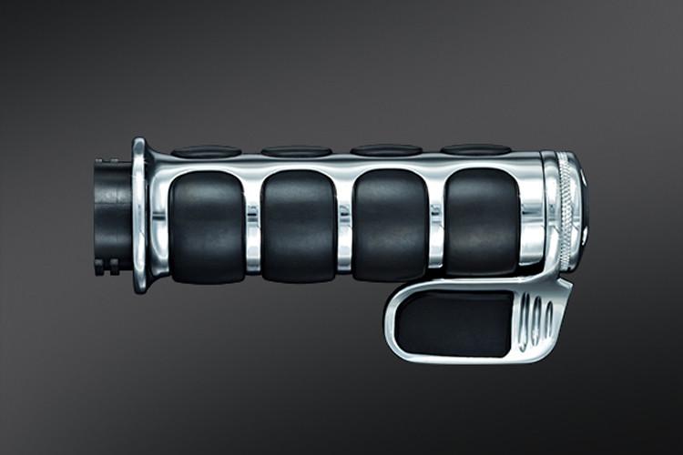 Kuryakyn Premium  ISO-Grips with Contoured Throttle Boss for '08-23 Harley Models w/ Electronic Throttle Control