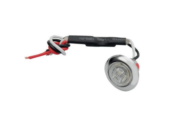 Pro One  Dual Function Mini Marker Light -Red LED w/ Clear Lens (Each)