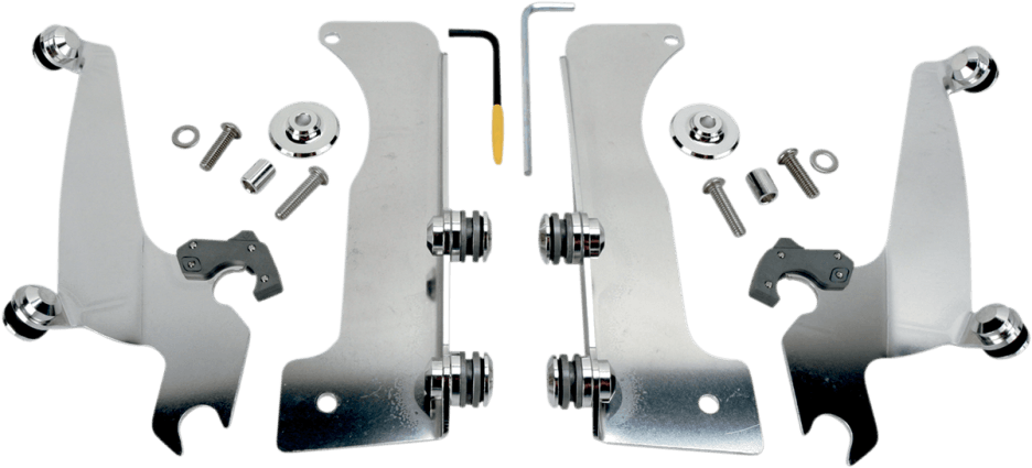 Memphis Shades Sportshield No-Tool Windshield Mounting Hardware for Stratoliner '06-Up