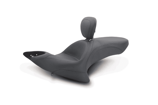 Mustang One Piece Wide Seat with Driver Backrest for '10-17 Victory Cross Roads Classic, Cross Country, Hard-Ball - Vintage