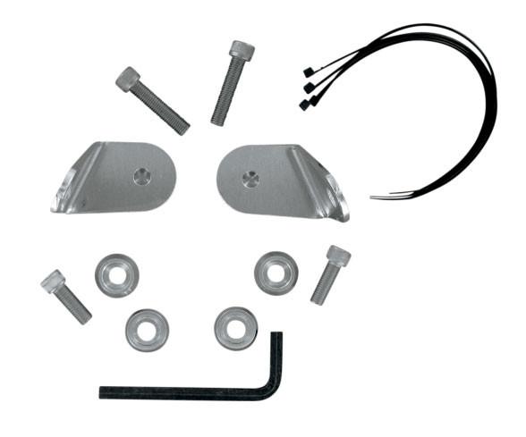 Memphis Shades Turn Signal Relocation Kit To Install Batwing Fairing on Softail Models w/ Handlebar Mounted Turn Signals (NO Lightbar)
