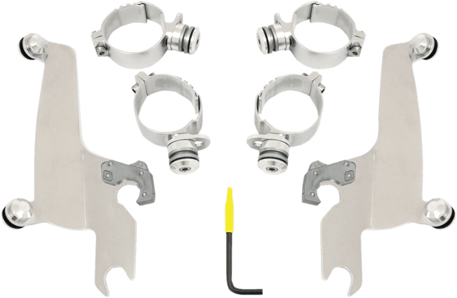 Memphis Shades Sportshield No-Tool Windshield Mounting Hardware for M50 Boulevard '05-09